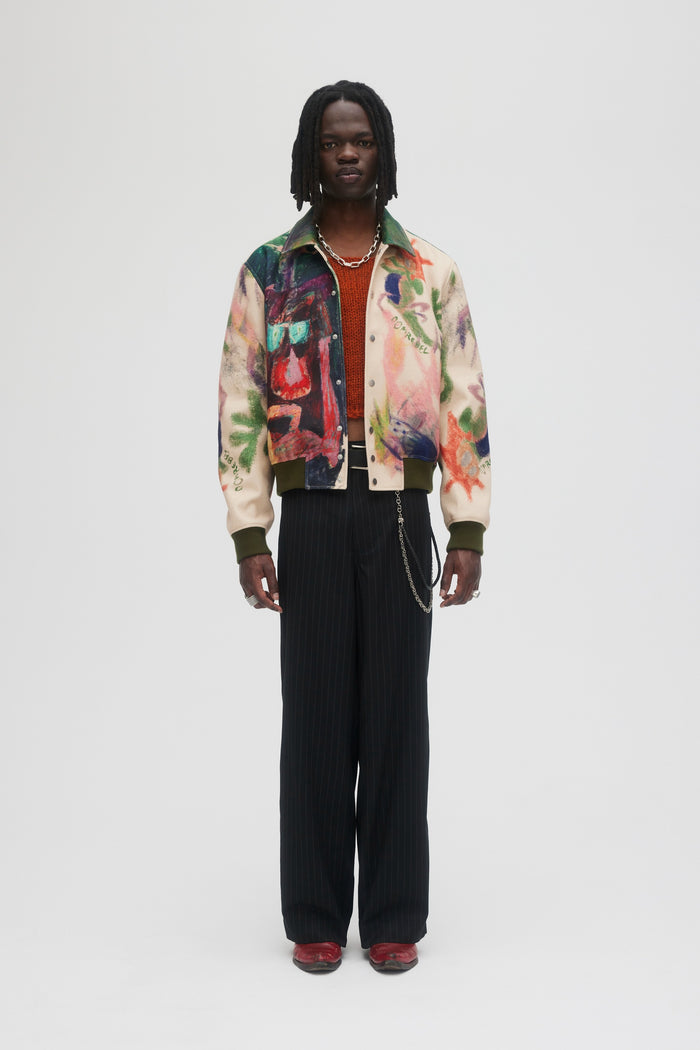 domrebel MINDBENDER BOMBER JACKET Beige