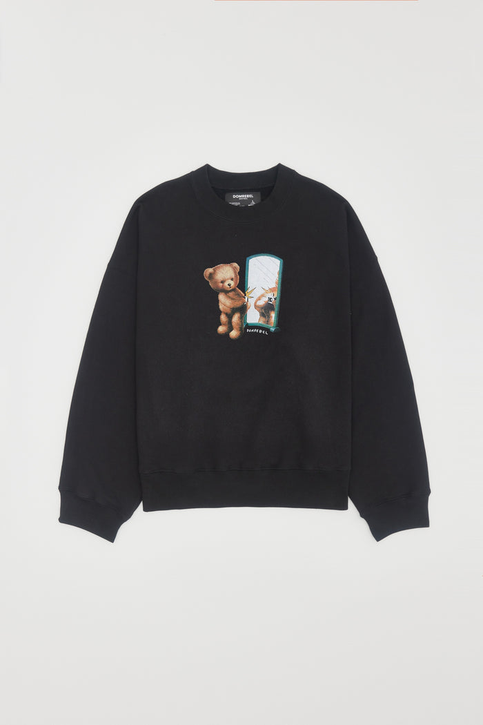Domrebel MIRROR SWEATSHIRT Black