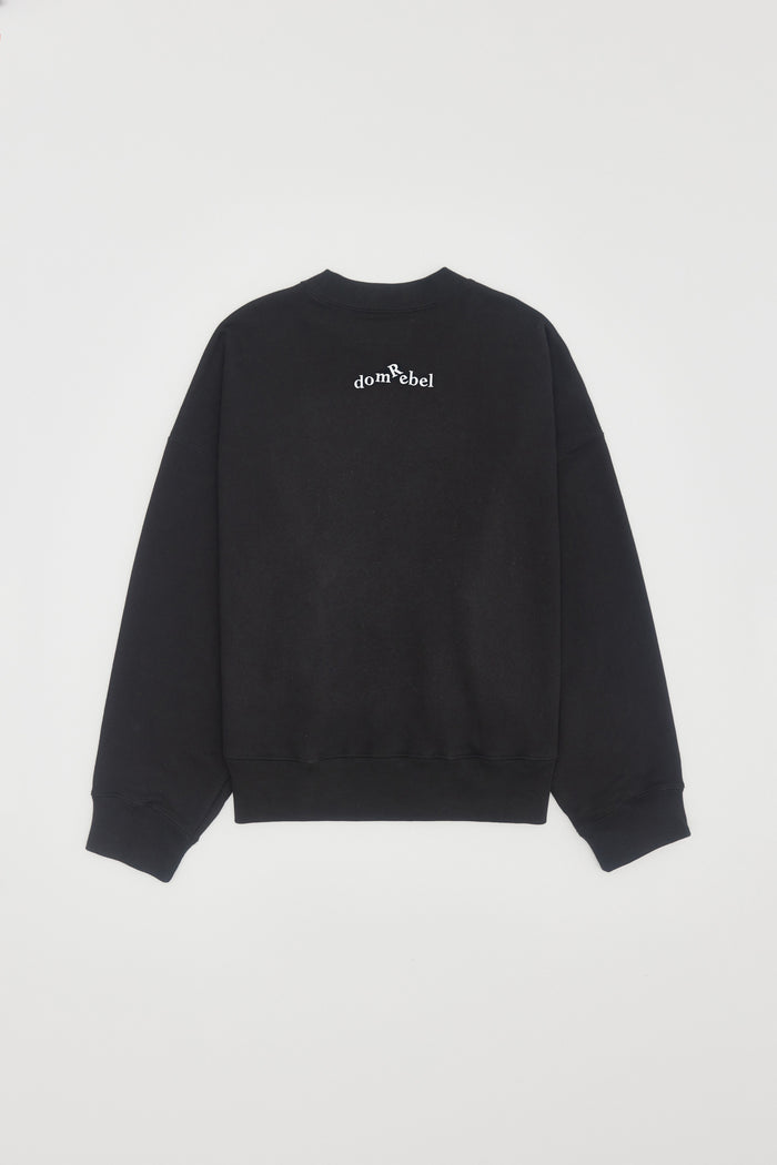 Domrebel MIRROR SWEATSHIRT Black
