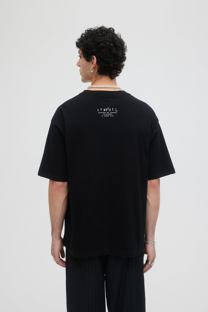 Domrebel NEW YORKER T-SHIRT Black