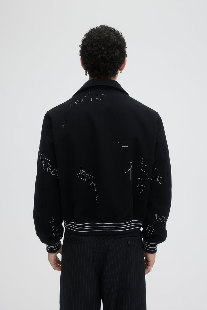Domrebel NONSENSE BOMBER JACKET Black