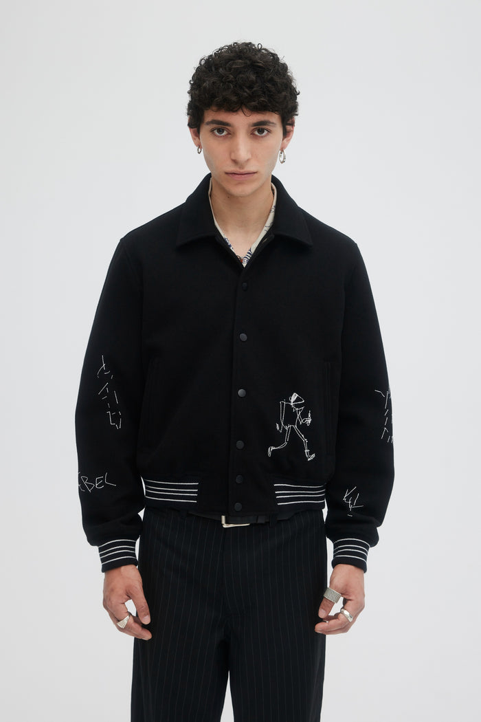 Domrebel NONSENSE BOMBER JACKET Black