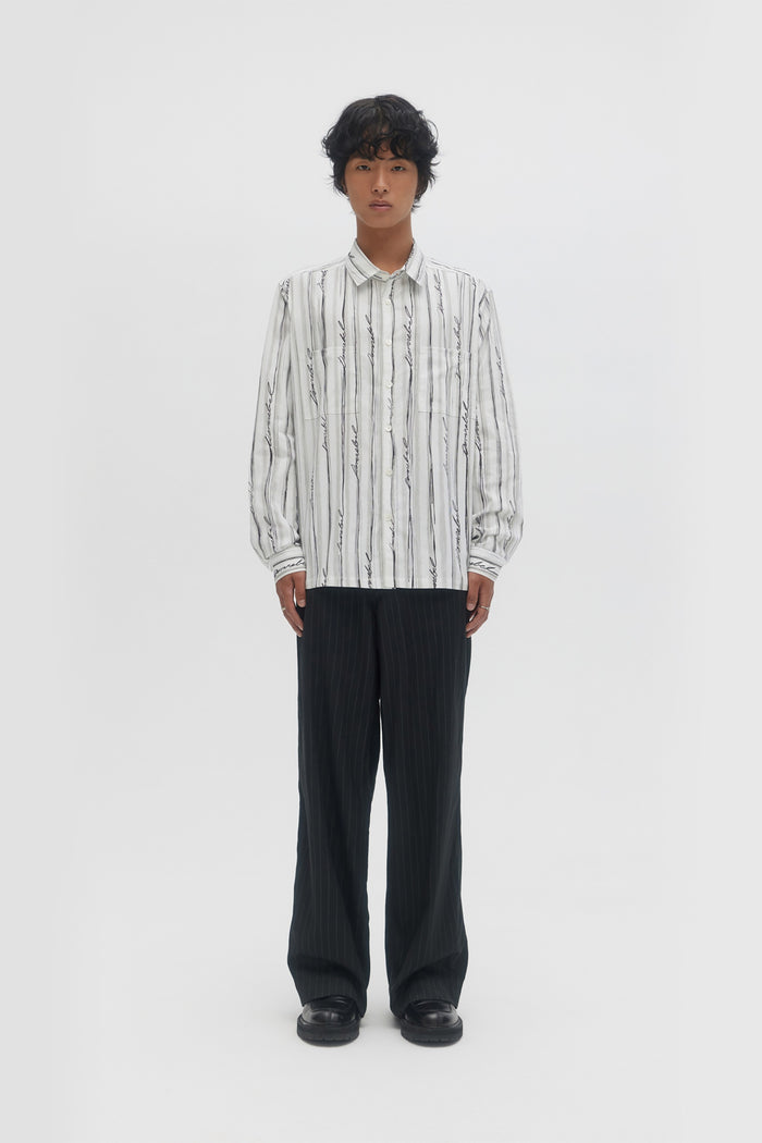 Domrebel OFFSET LONGSLEEVE SHIRT Beige