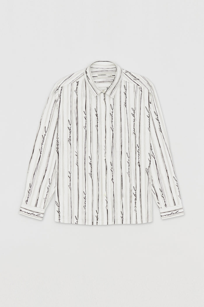 domrebel OFFSET LONGSLEEVE SHIRT Beige