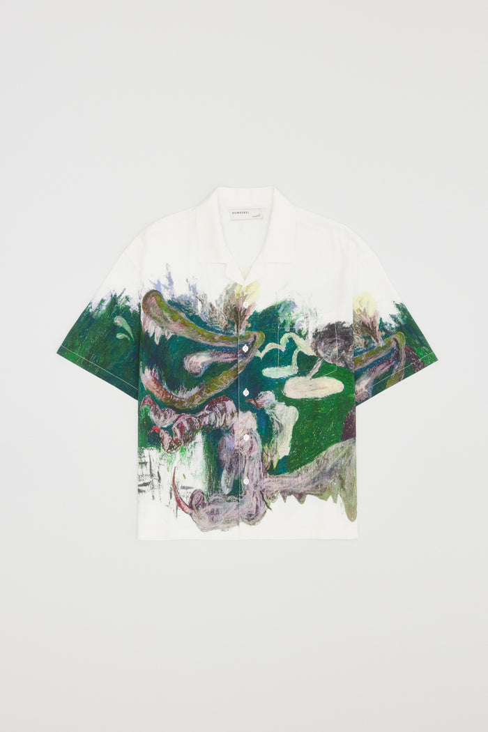 Domrebel PONDSCUM CAMP COLLAR SHIRT Ivory