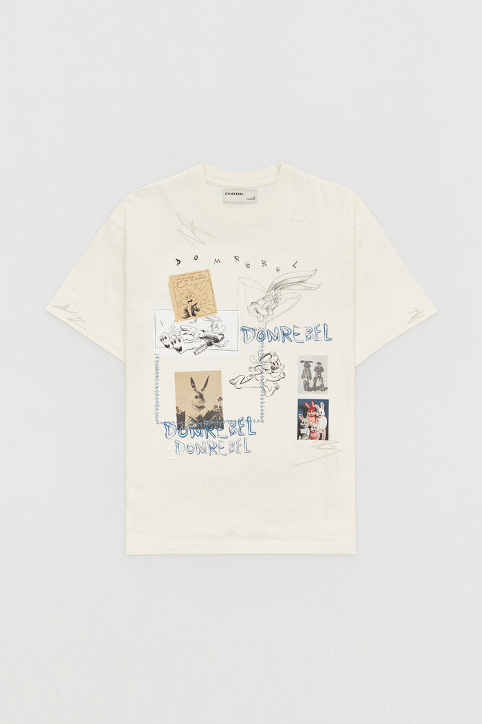 domrebel RABBIT HOLE T-SHIRT ANTIQUE