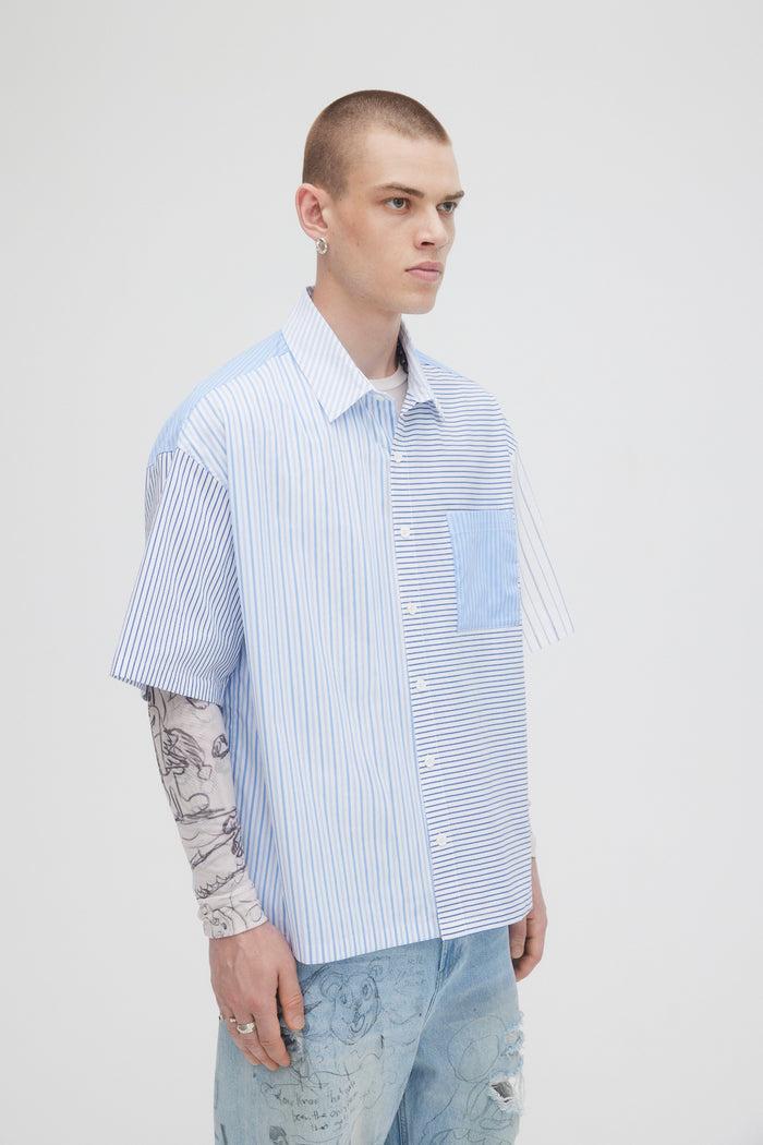 Domrebel REMIX SHORT SLEEVE SHIRT Blue