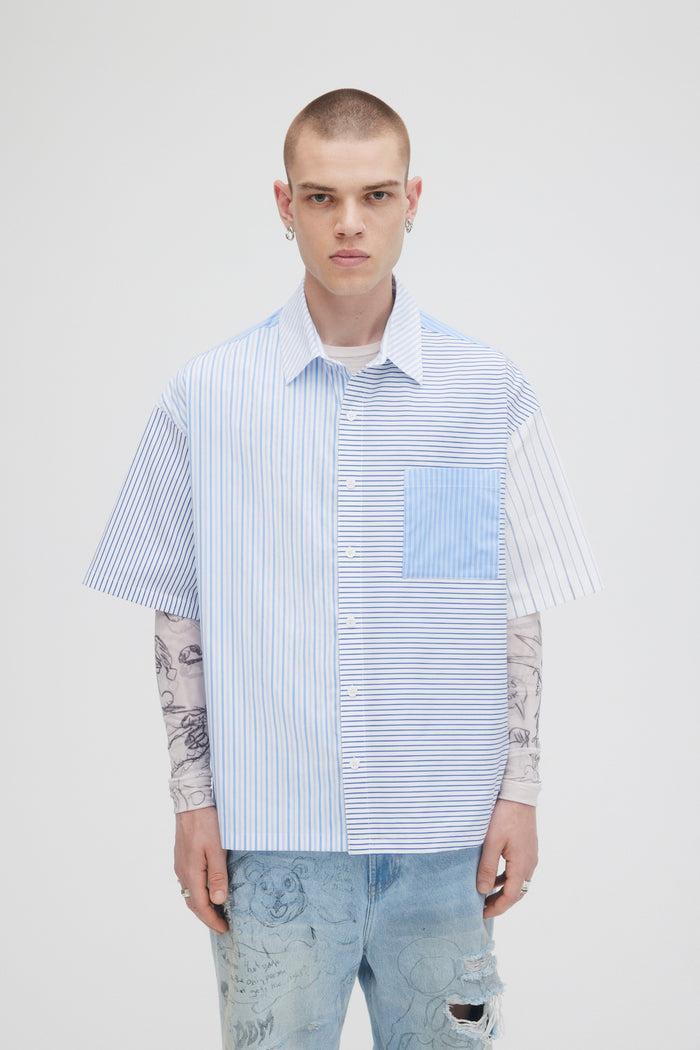 Domrebel REMIX SHORT SLEEVE SHIRT Blue