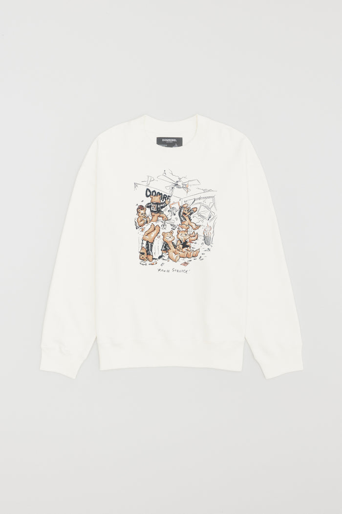 Domrebel ROOM SERVICE SWEATSHIRT Ivory