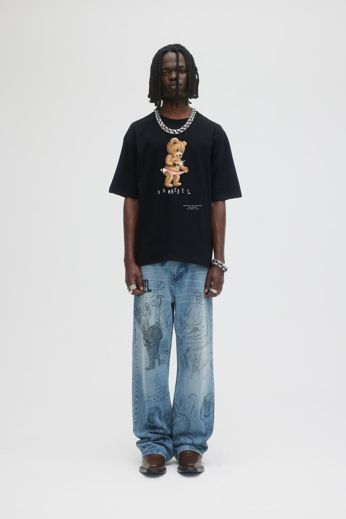 domrebel SNAPSHOT T-SHIRT Black