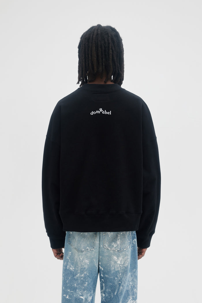 Domrebel STARS SWEATSHIRT Black