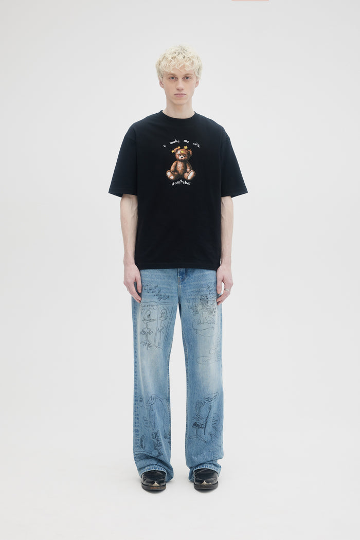 domrebel STARS T-SHIRT Black