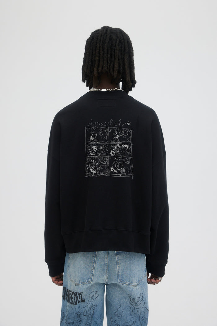 Domrebel STING SWEATSHIRT Black