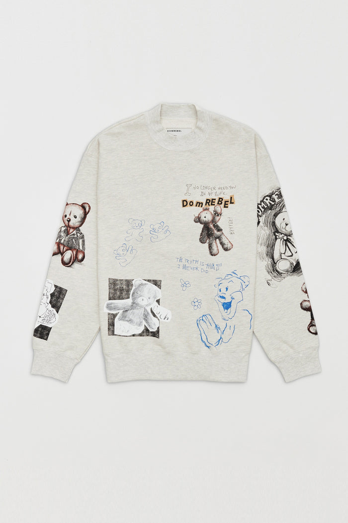 domrebel STUFFY SWEATSHIRT GREIGE