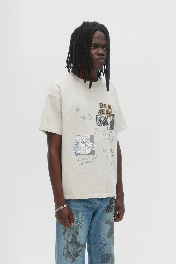 Domrebel STUFFY T-SHIRT GREIGE