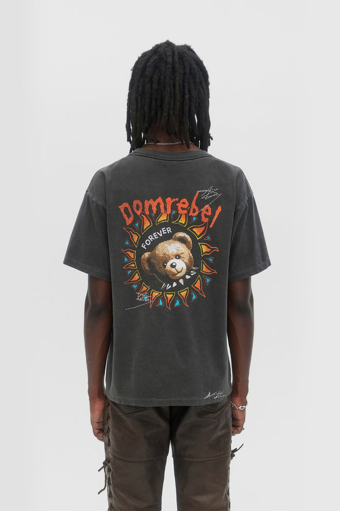 Domrebel SUNGAZE T-SHIRT Faded Black
