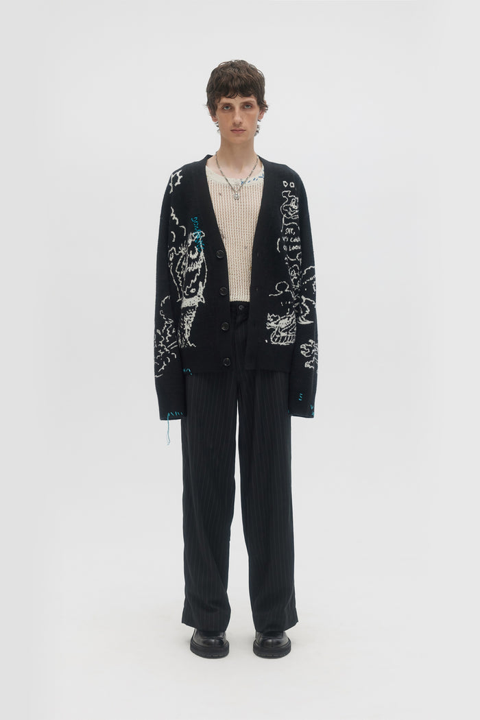 Domrebel UTOPIA CARDIGAN Black