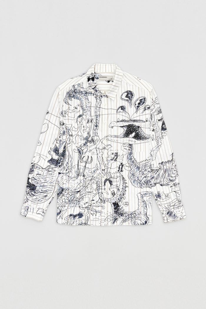 domrebel UTOPIA LONGSLEEVE SHIRT Beige