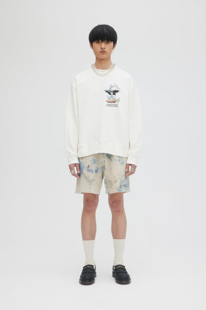 domrebel WABBIT SWEATSHIRT Ivory