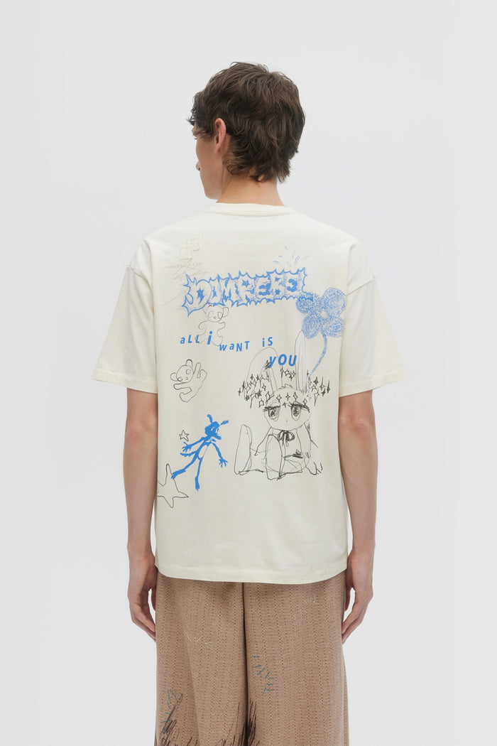 Domrebel WANTED T-SHIRT ANTIQUE