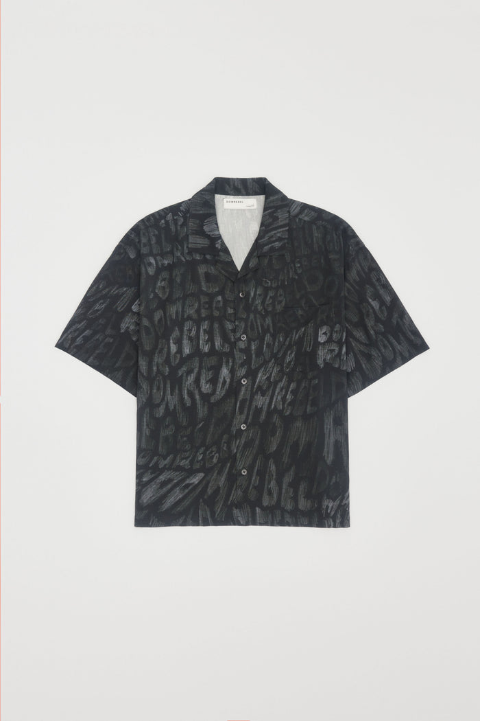 Domrebel WAVES CAMP COLLAR SHIRT Black
