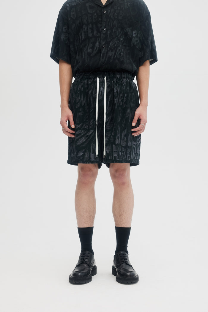Domrebel WAVES SHORTS Black