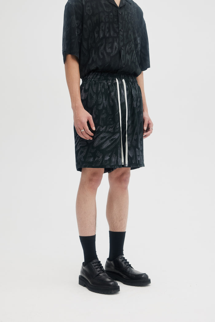 Domrebel WAVES SHORTS Black
