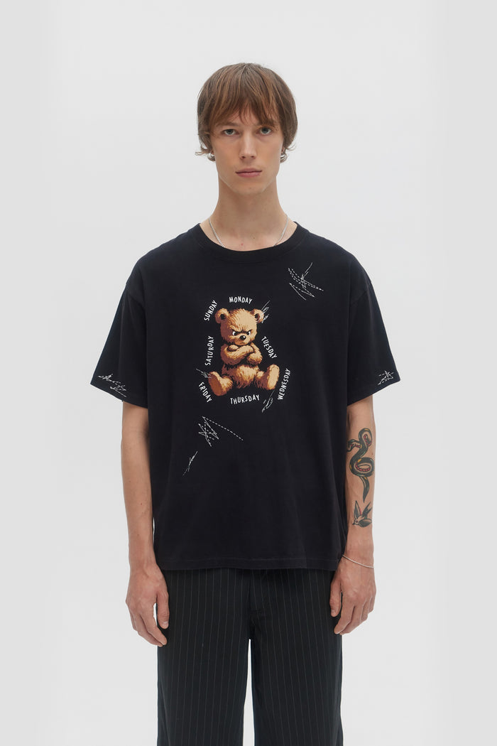 Domrebel WEEKDAYS T-SHIRT Black