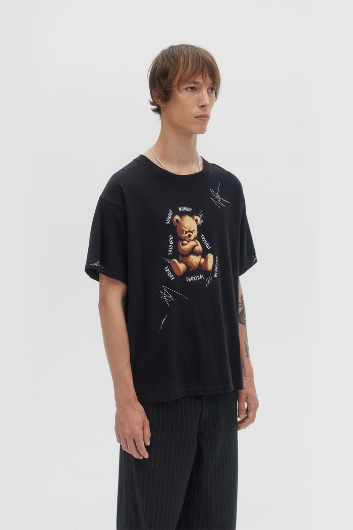 Domrebel WEEKDAYS T-SHIRT Black