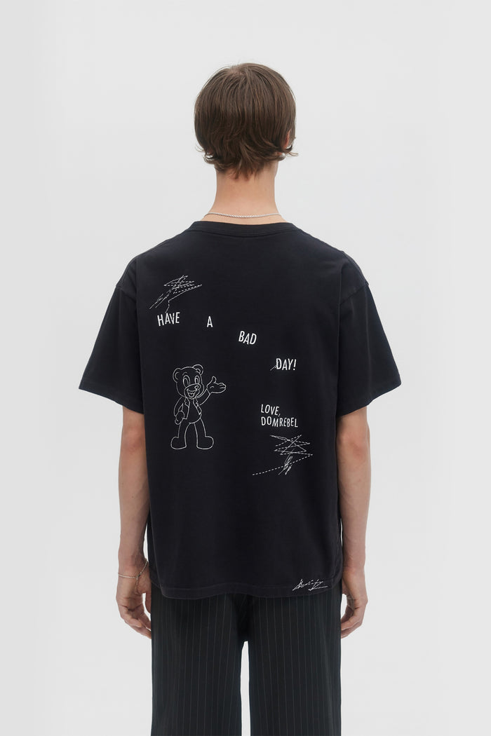 Domrebel WEEKDAYS T-SHIRT Black
