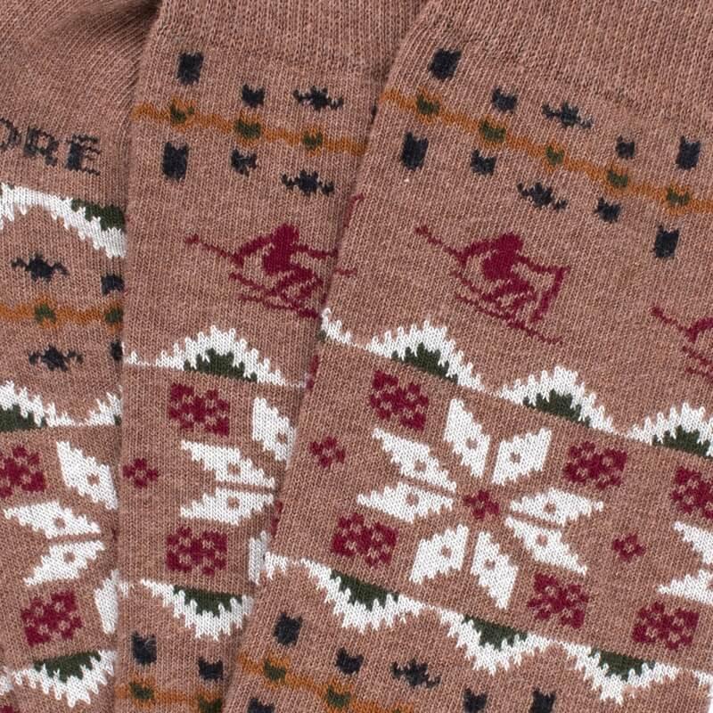 Doré Doré Boite Cadeau De 3 Paires De Chaussettes Homme En Coton - Marron Caille