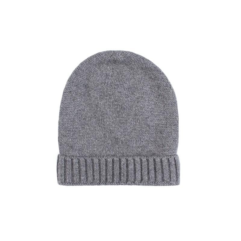 doré doré Bonnet en laine mérinos et cachemire - Gris