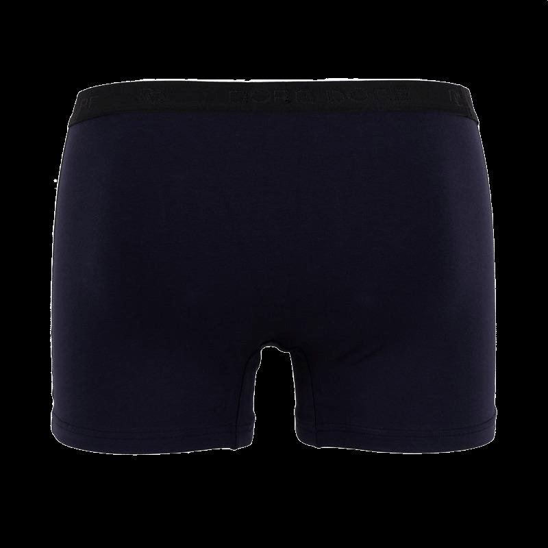 Doré Doré Boxer Pour Homme En Coton Stretch Uni Avec Bande élastique Siglée - Bleu Marine Foncé