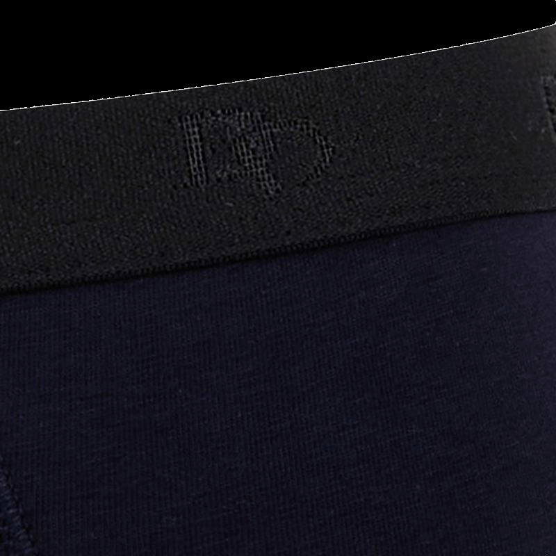 Doré Doré Boxer Pour Homme En Coton Stretch Uni Avec Bande élastique Siglée - Bleu Marine Foncé