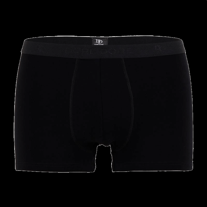 Doré Doré Boxer Pour Homme En Coton Stretch Uni Avec Bande élastique Siglée - Noir