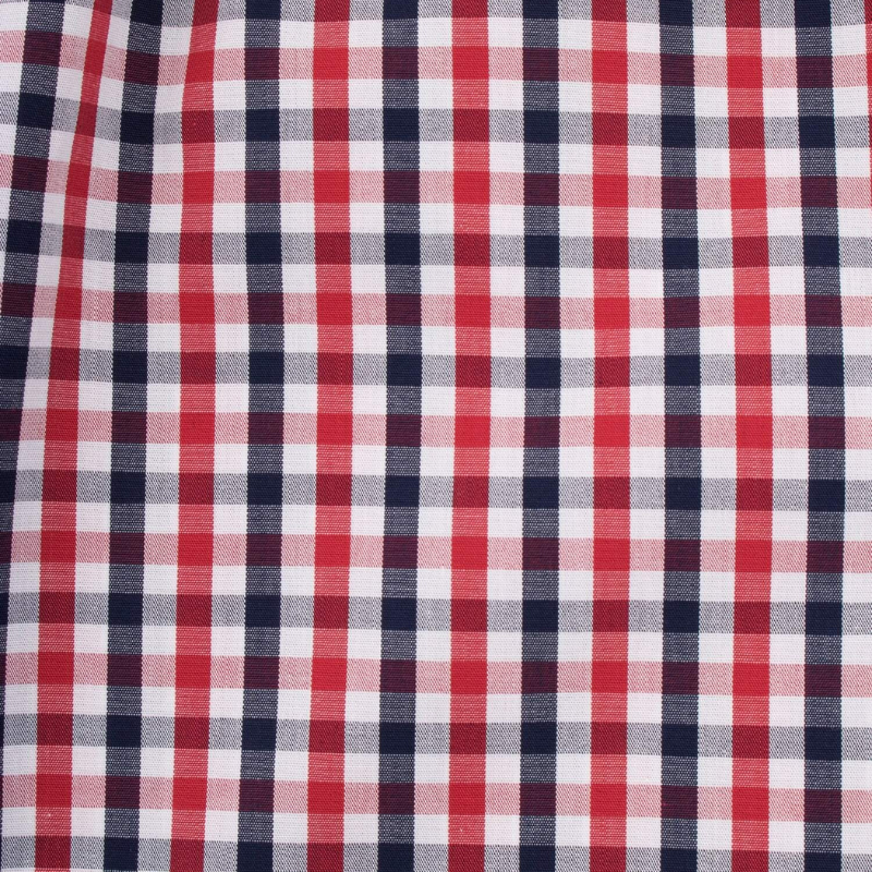 Doré Doré Caleçon Homme En Coton à Motif - Bleu Marine Foncé & Rouge Pommard