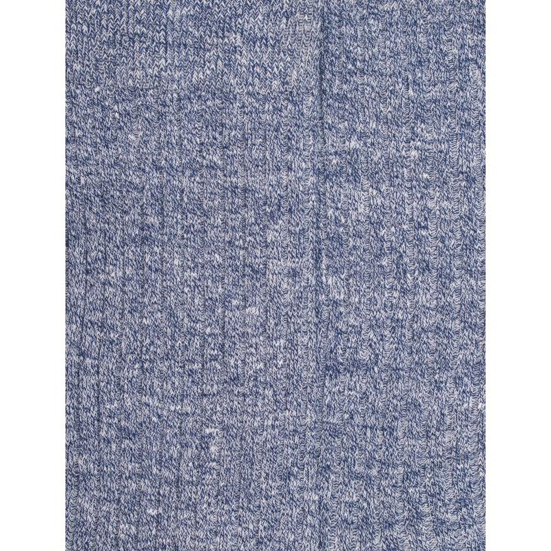 Doré Doré Chaussettes à Côtes Unies En Lin Et Coton Pour Hommes - Bleu Voilier