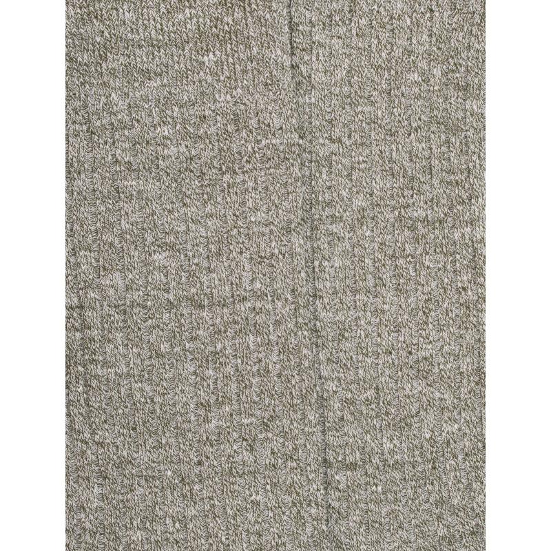 Doré Doré Chaussettes à Côtes Unies En Lin Et Coton Pour Hommes - Vert Mélèze