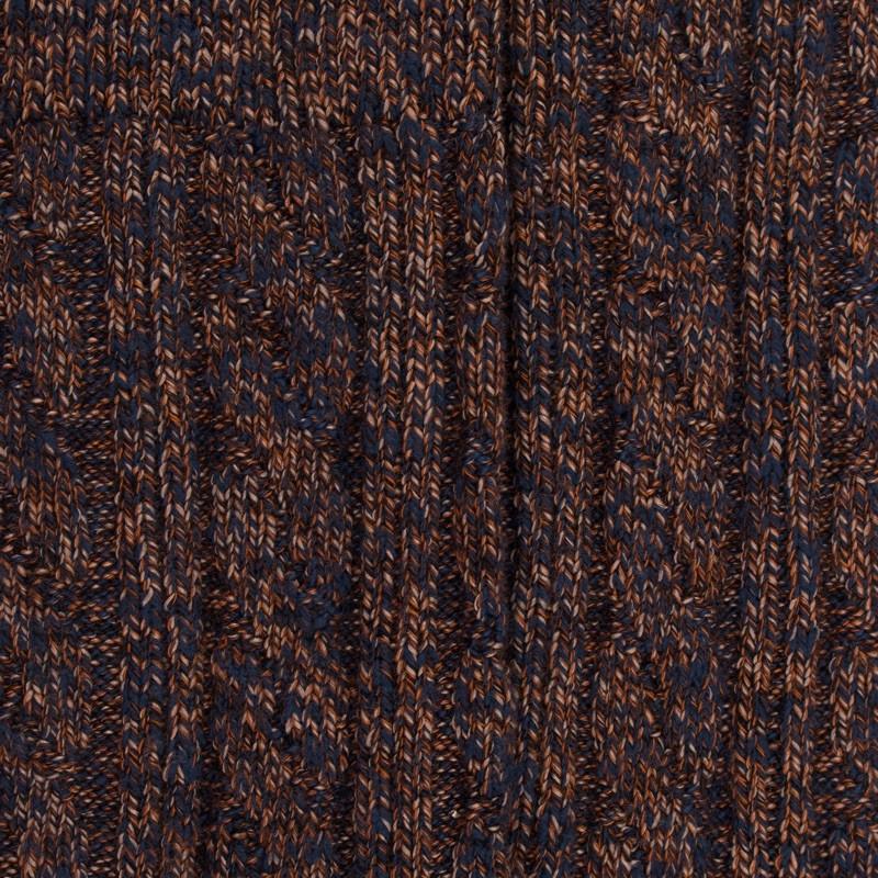 Doré Doré Chaussettes Chinées Avec Torsades En Coton Recyclé