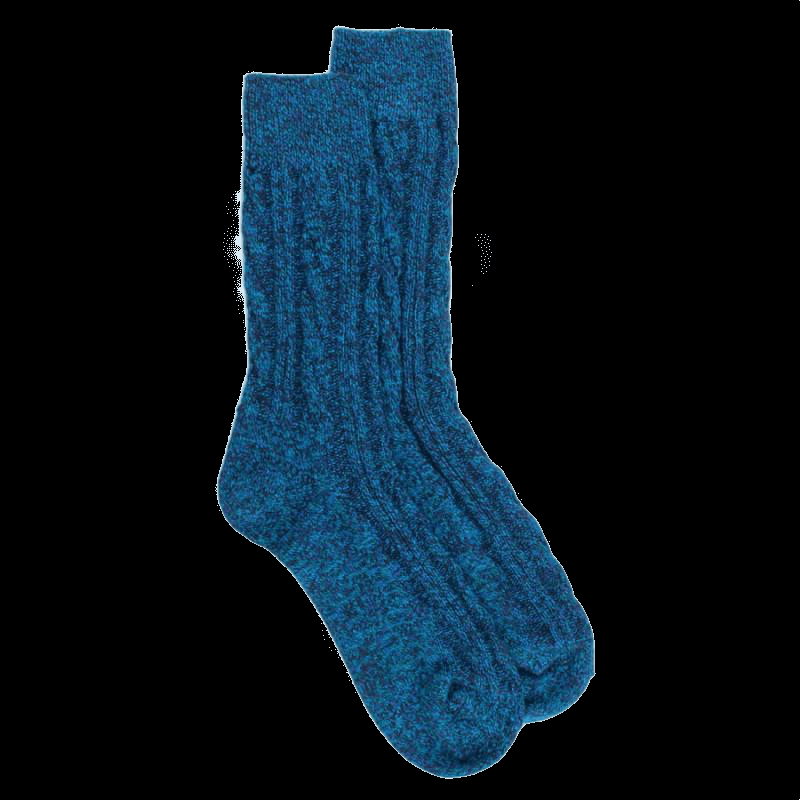 doré doré Chaussettes chinées avec torsades en coton recyclé