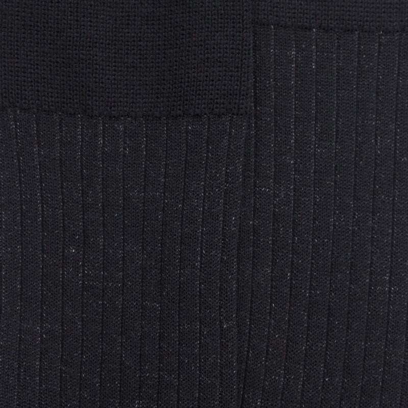 Doré Doré Chaussettes Côtelé Bicolores Homme En Laine Et Coton Doux - Noir