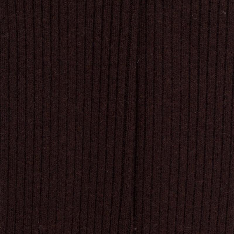 Doré Doré Chaussettes Côtelées Pour Femmes En Laine Vierge Viscose Et Caschmere Coloris Unis. - Marron Chocolat