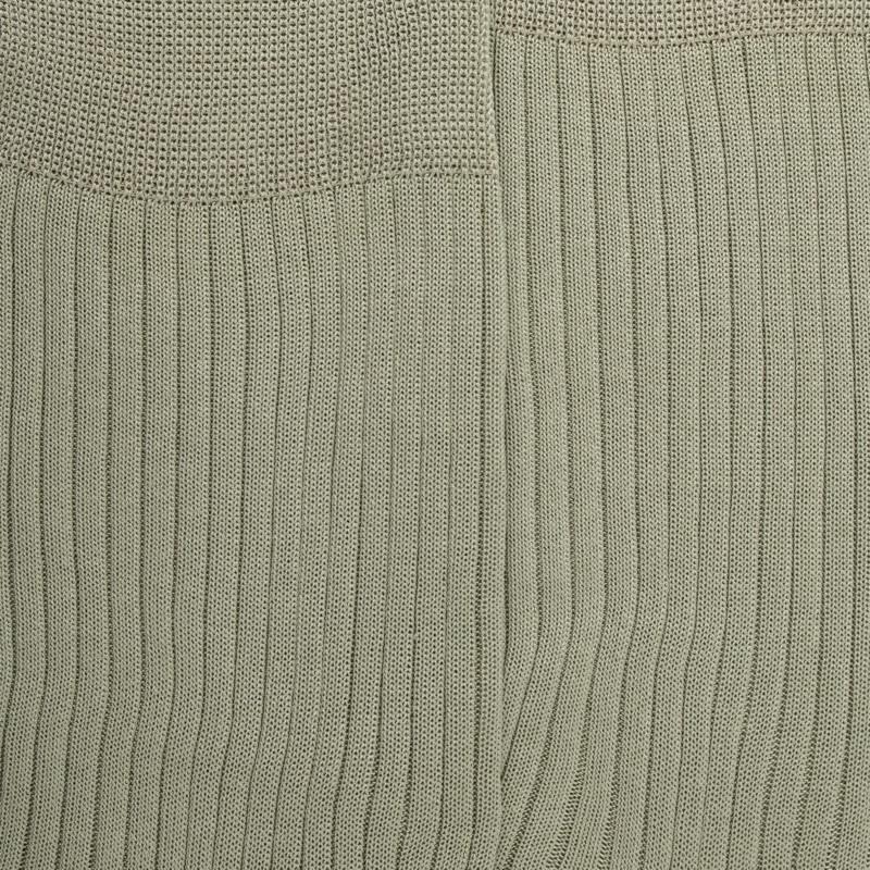 Doré Doré Chaussettes Côtelées Pour Hommes En Fil D'Ecosse 100% Uni - Vert Sauge