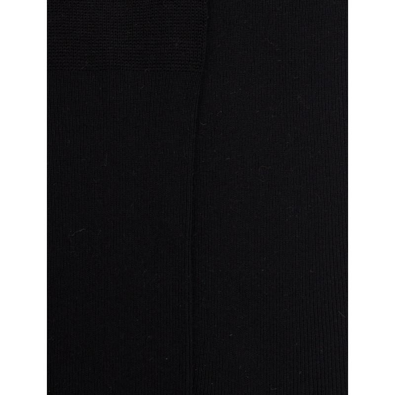 Doré Doré Chaussettes Courtes Pour Hommes En TENCEL™ Lyocell à Côtes Unies - Noir