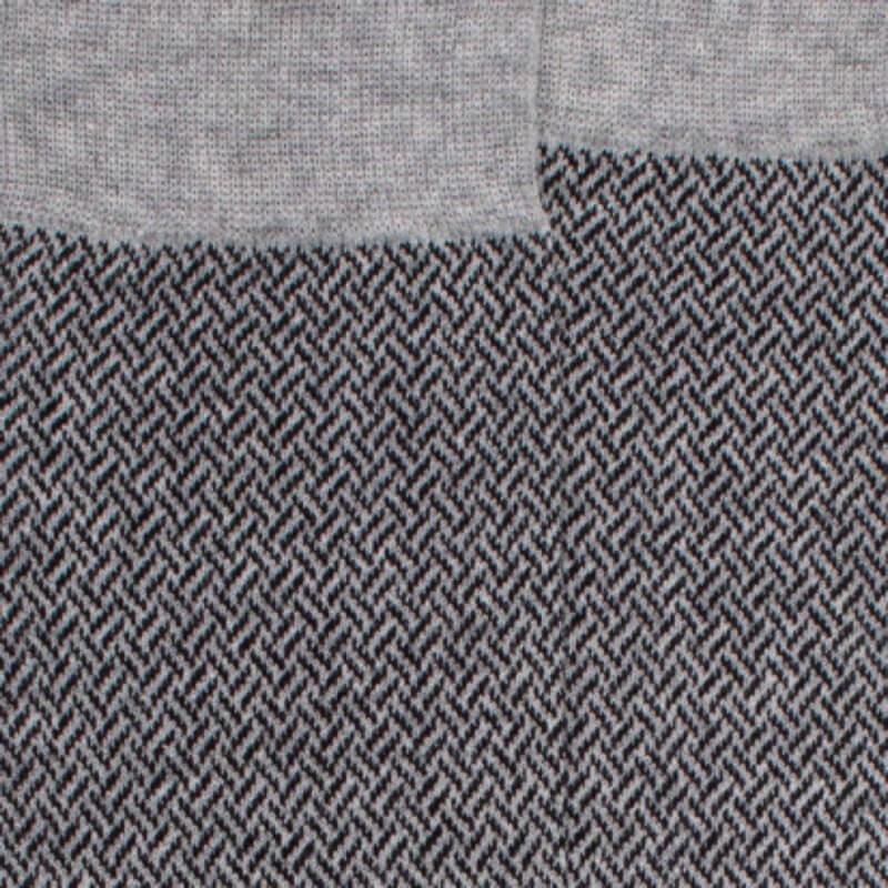 Doré Doré Chaussettes En Coton égyptien Pour Hommes Avec Motifs Entrelacés - Gris Rocheux