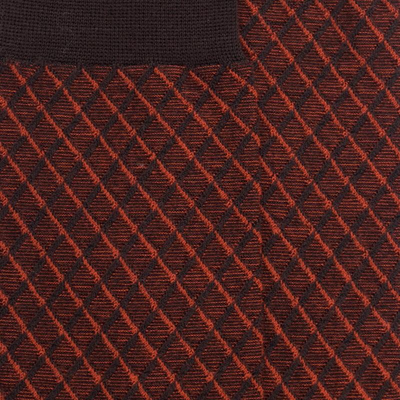 Doré Doré Chaussettes En Laine à Motifs Pour Hommes - Marron Chocolat