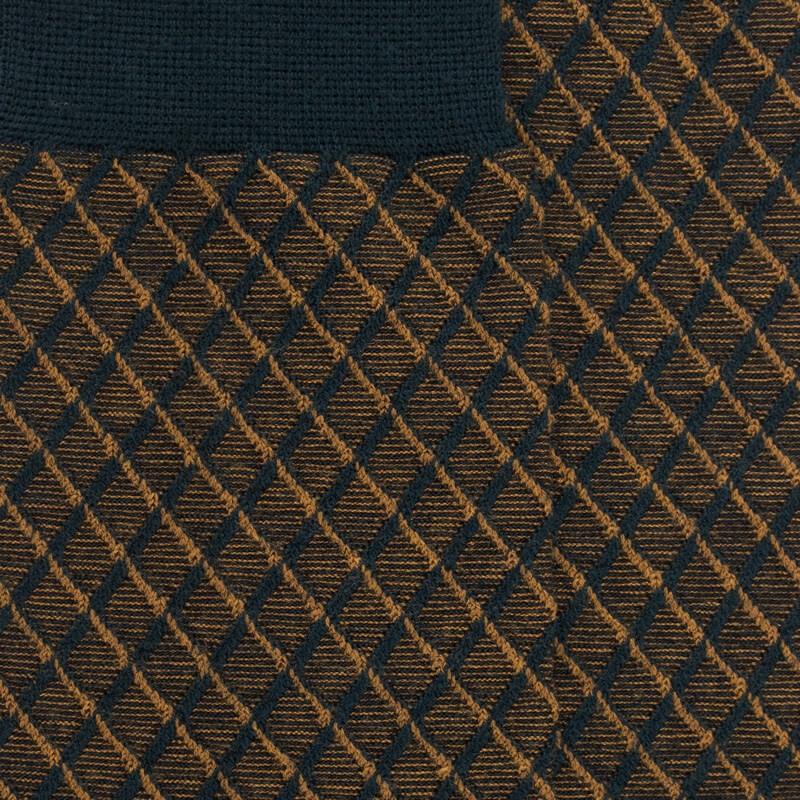 Doré Doré Chaussettes En Laine à Motifs Pour Hommes - Vert Thym