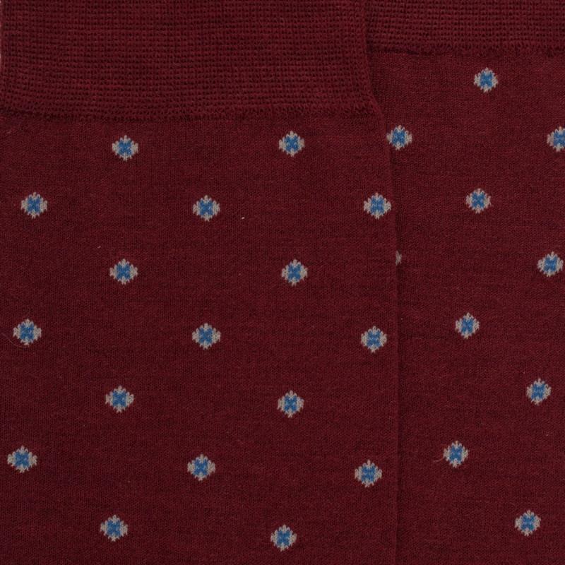 Doré Doré Chaussettes En Laine Motif Cravate - Bordeaux