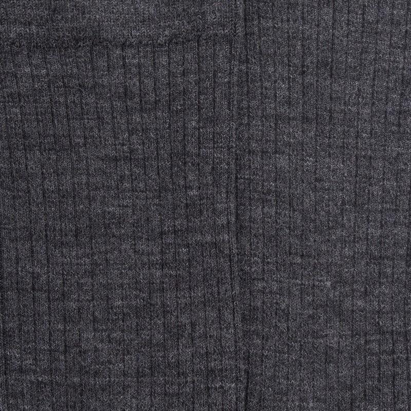 Doré Doré Chaussettes En Laine Unie Côtelée Pour Femmes - Gris étain