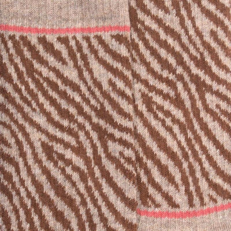 Doré Doré Chaussettes Enfant En Coton à Motif Zébré - Beige Sahara